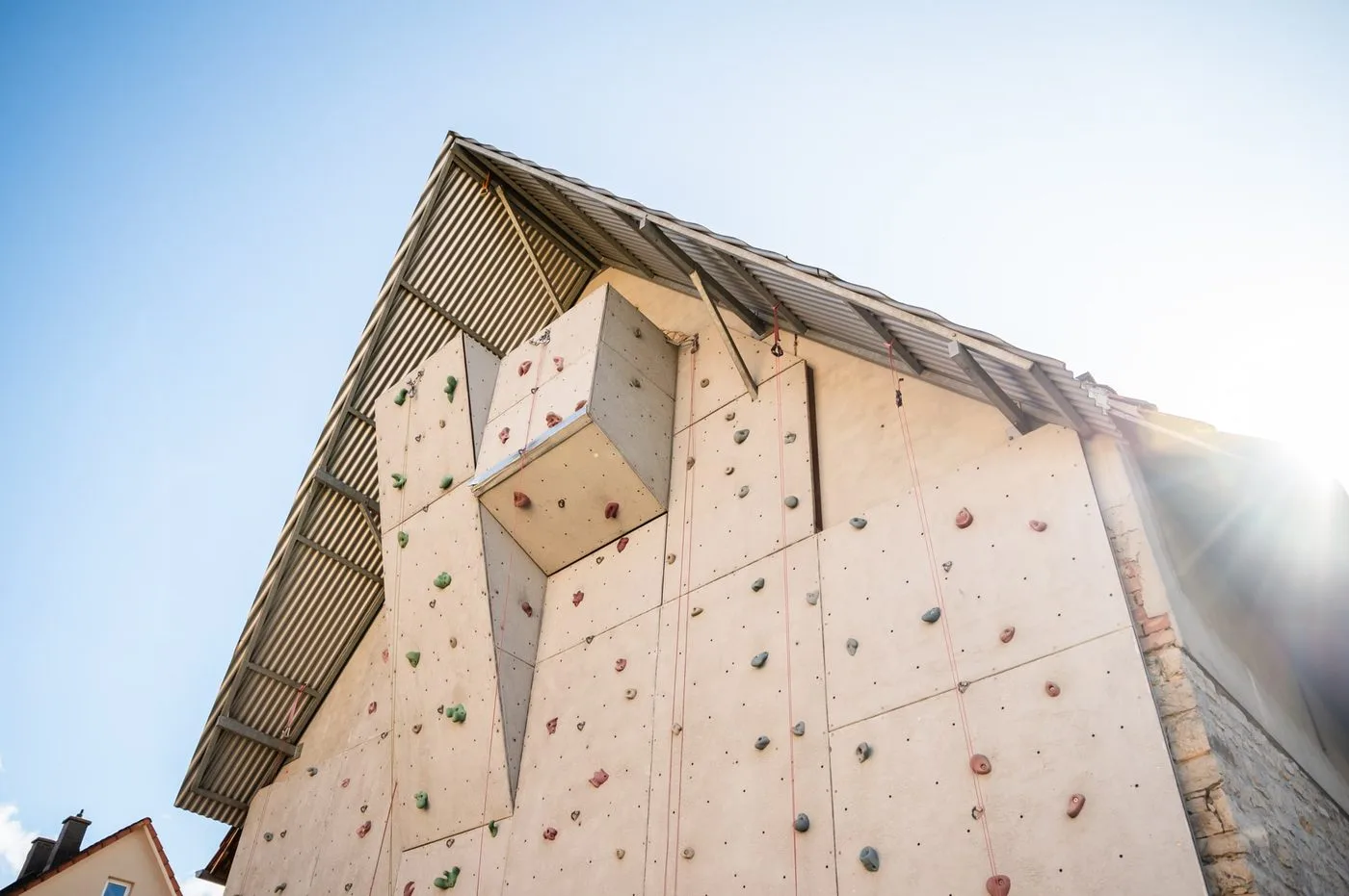 Klettern an der Wand
